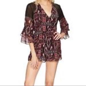 NWT BCBGeneration Ruffle Sleeve Romper